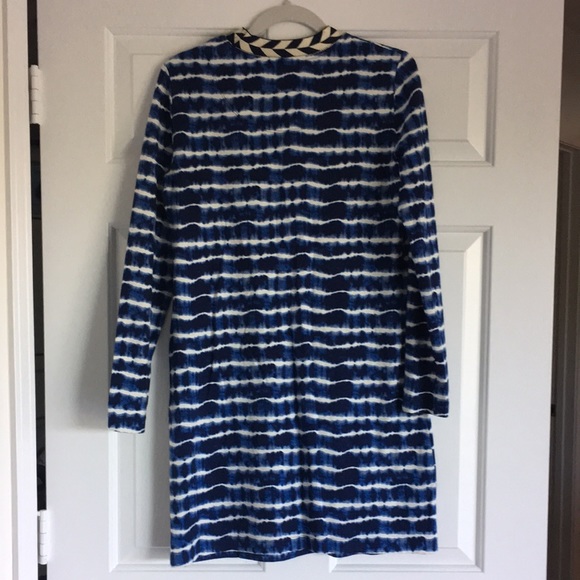 Tory Burch ziggy blue and white tie dye mini dress S - Picture 5 of 12